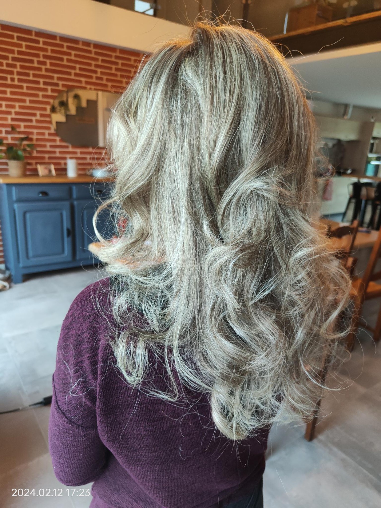 mèches blond polaire